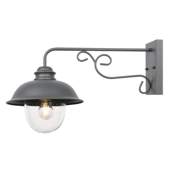 country rusztikus kovacsoltvas szurke provence farmhouse cottage kulteri fali lampa vilagitas vizallo teraszbejarat ip44.jpg